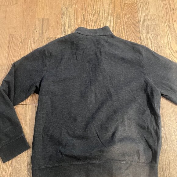 POLO RALPH LAUREN GREY 1/4 ZIP SWEATER PULLOVER M TOP SWEATSHIRT - Picture 6 of 6